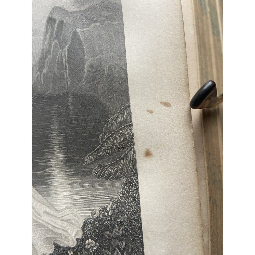 1859 Poetical Works of Lord Byron Illustrated Antique Book Steel Engravings - Picture 15 of 16